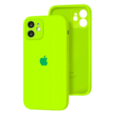 Чехол Silicone Case Full Camera для iPhone 12 Juicy green Чехол Silicone Case Full Camera для iPhone 12 Juicy green